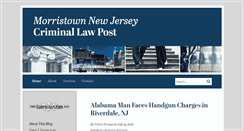 Desktop Screenshot of morristownnjcriminallawpost.com